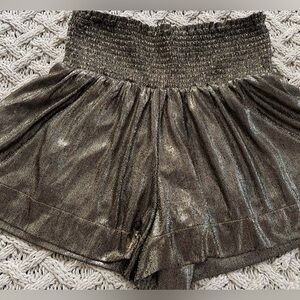 Pants Store est 1958 Gold sparkle skirt smocked waist size Small
